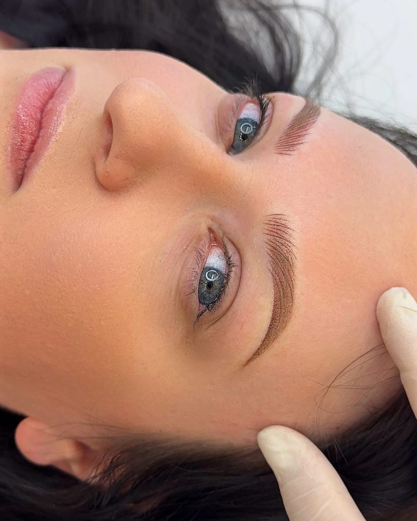 Fresh Ombré powder brow results on a blonde client.
