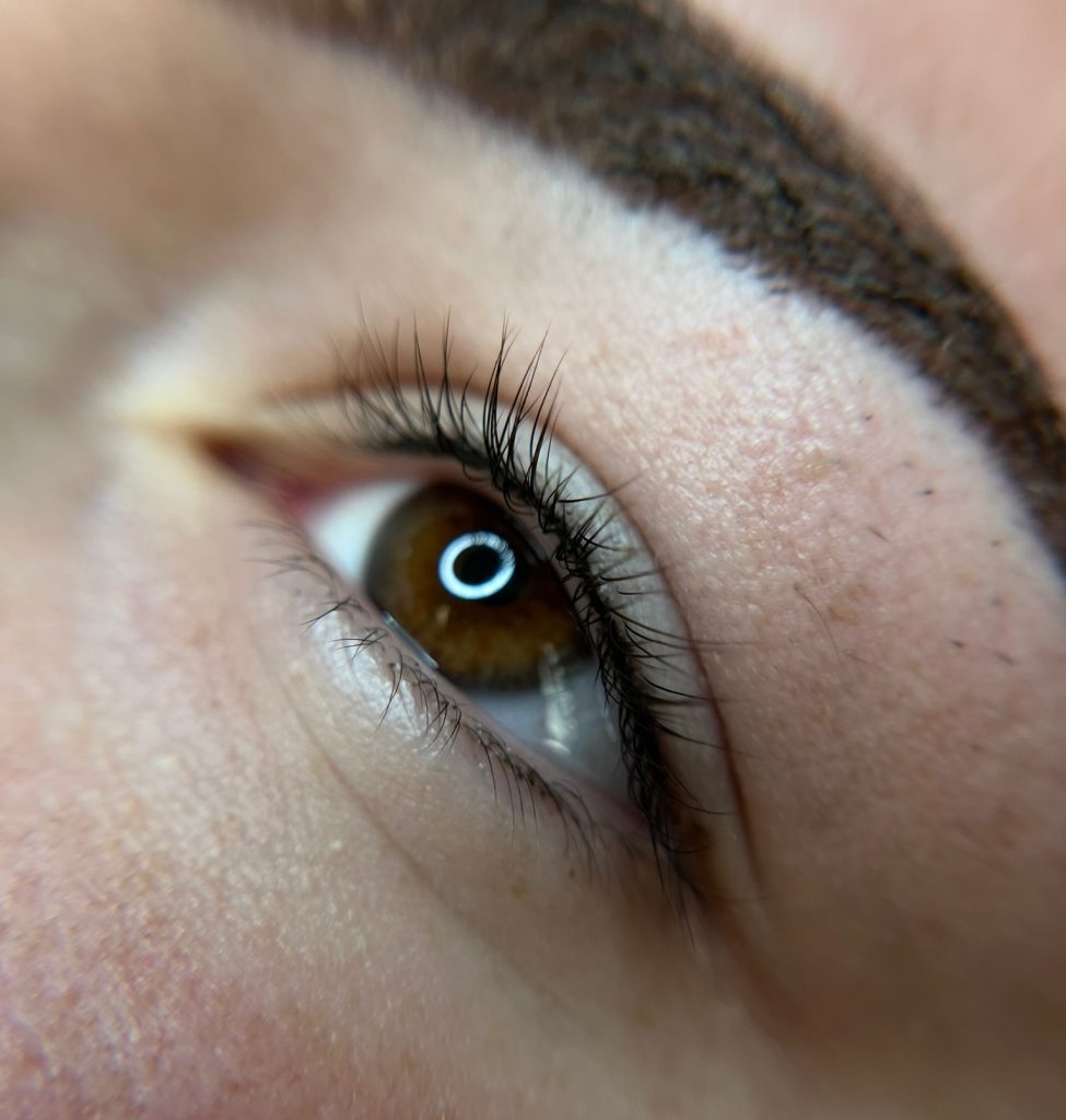 Permanent lash enhancement eyeliner treatment by Beauty Room Ink in Stafford, Virginia.